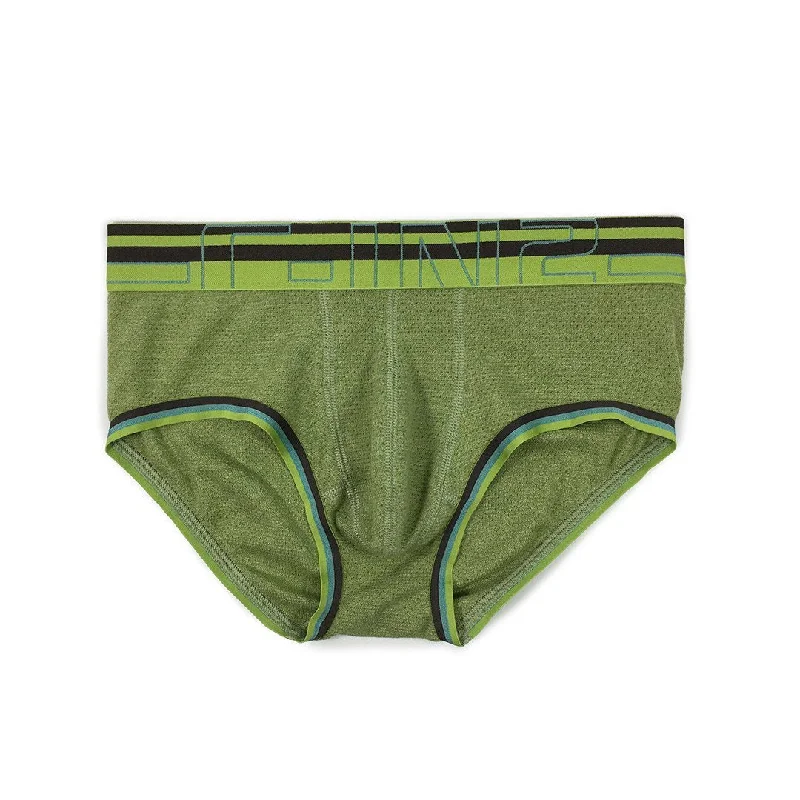 Zen Mid Rise Brief Evan Green Heather