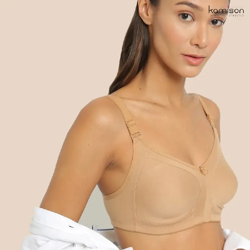 Full Coverage Minimizer combo Bra- Non Padded - Double Layer Skin Bra (Pack of 2)