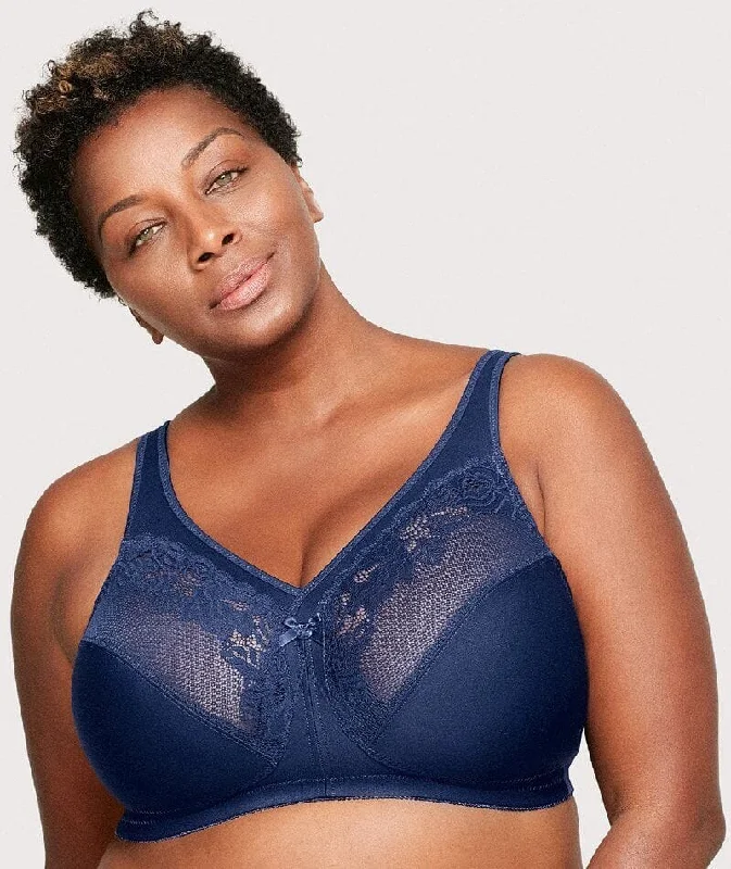 Glamorise Magiclift Minimizer Wire-Free Bra - Blue