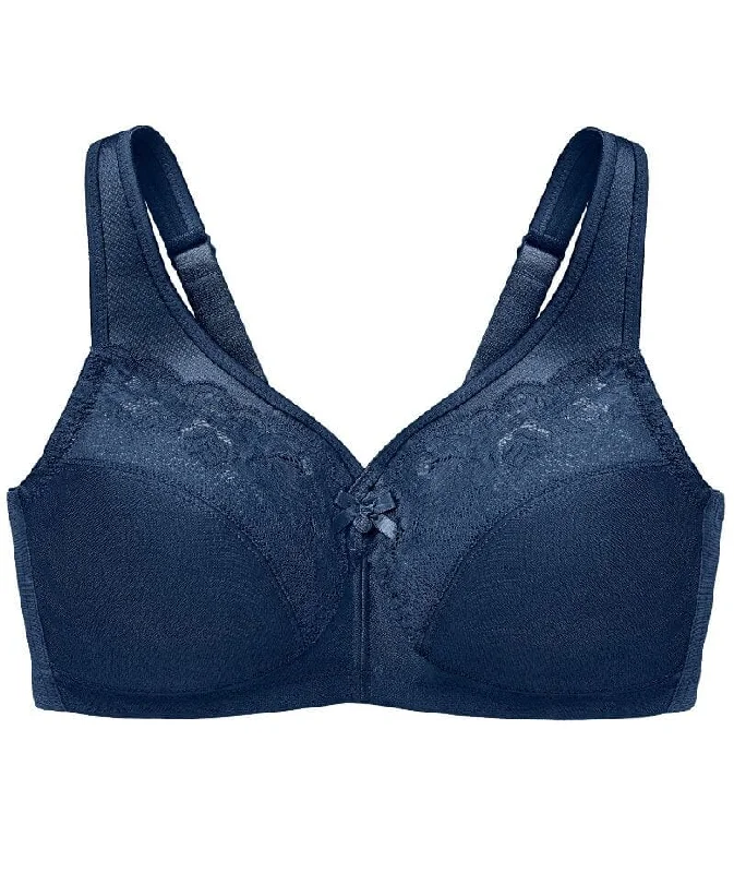 Glamorise Magiclift Minimizer Wire-Free Bra - Blue