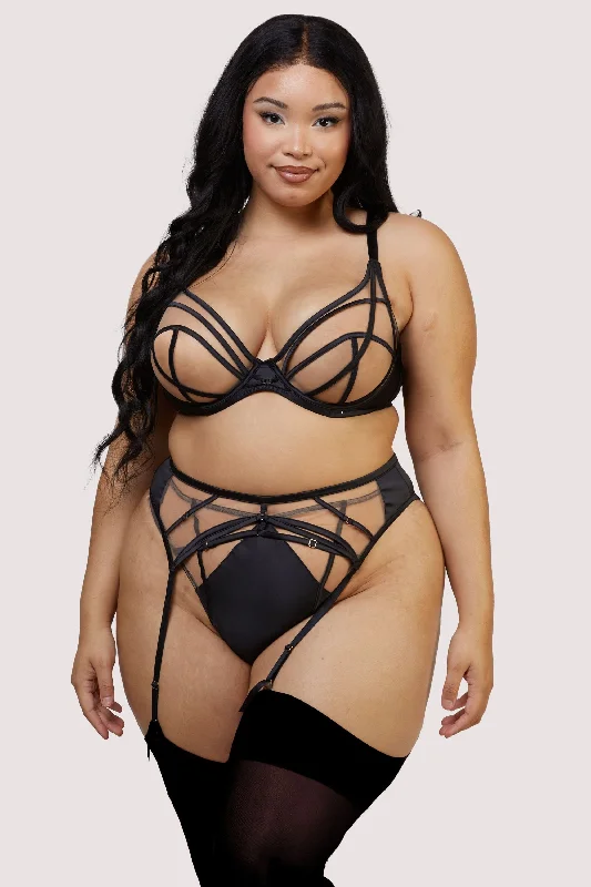 Ramona Black Mesh Suspender