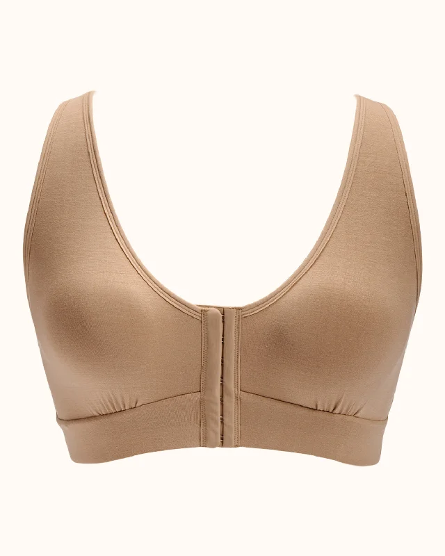 Rora Pocketed Front Closure Bra