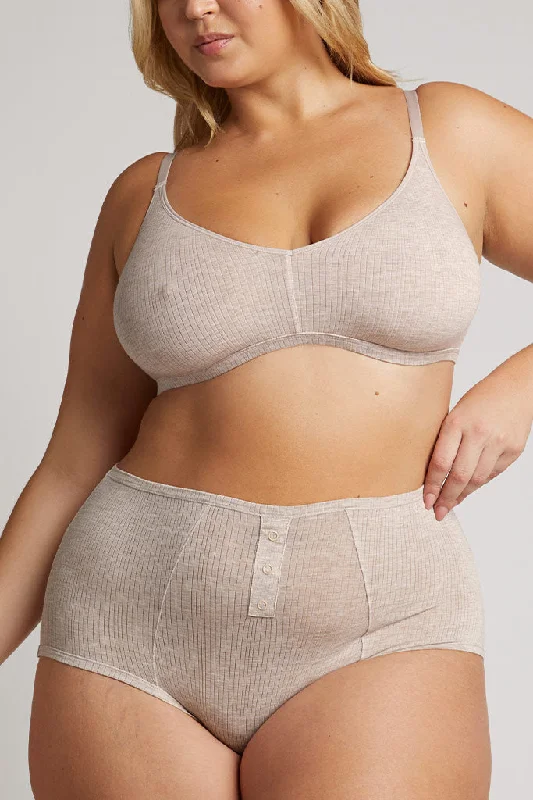 Whipped Non-Wire Bra in Sand