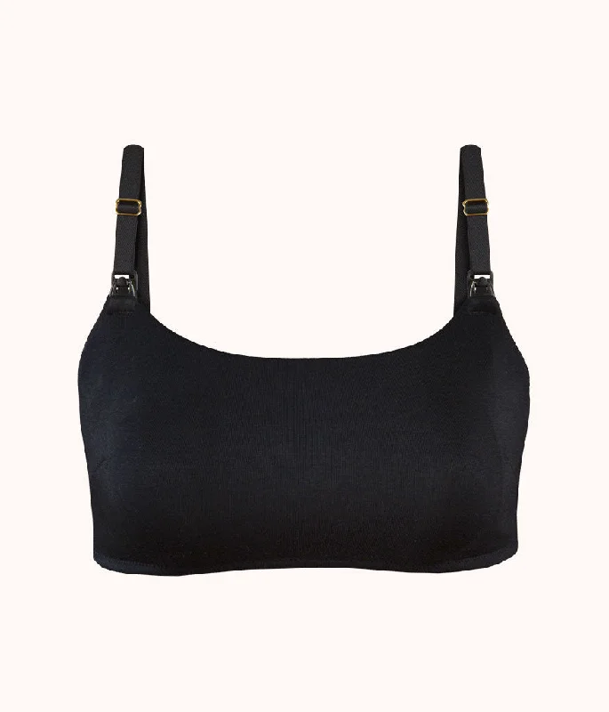 The All-Day Nursing Bralette: Jet Black