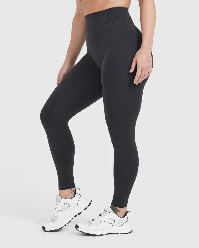 Timeless High Waisted Leggings | Coal