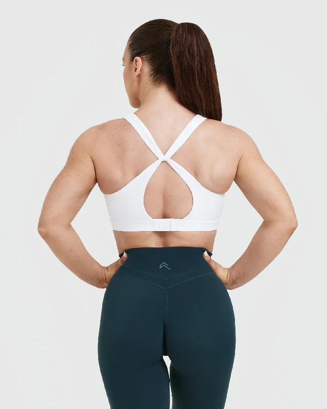 Unified Layered Sports Bra | White