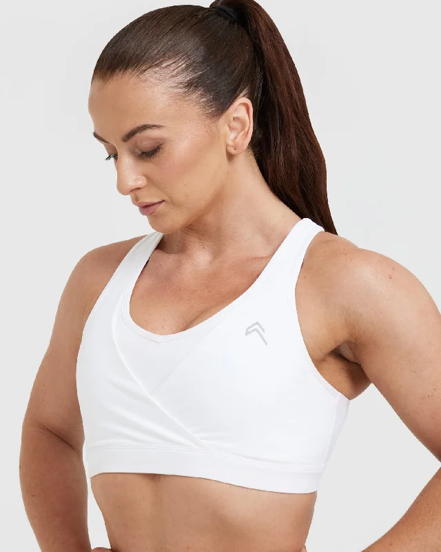 Unified Layered Sports Bra | White