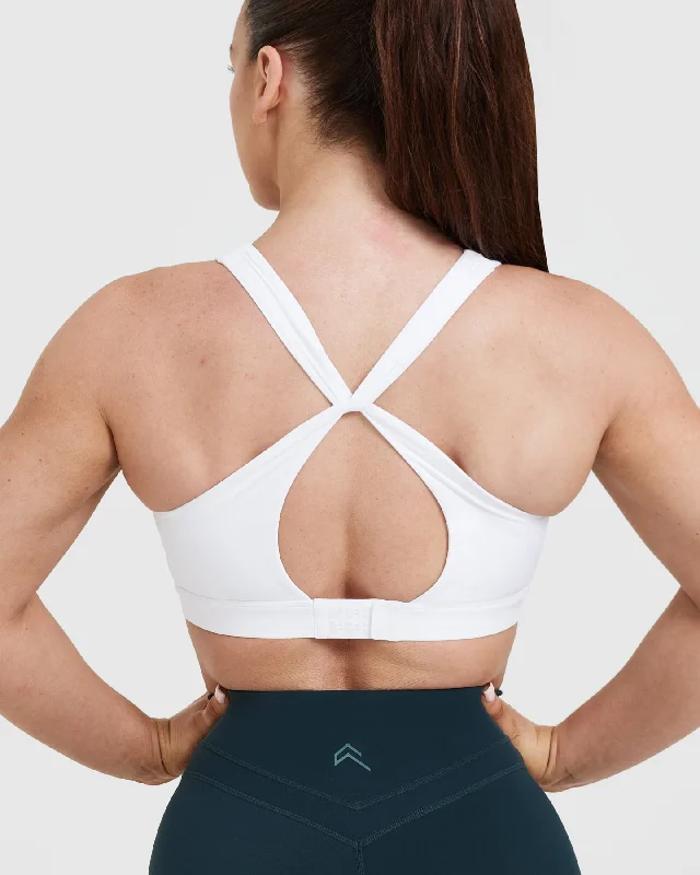 Unified Layered Sports Bra | White