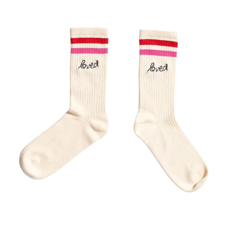 Women's Morning Loved Socks In Oatmilk