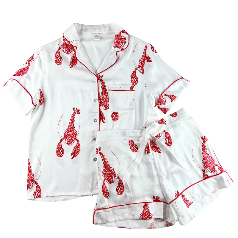 Aspen Dreams Lobster Silky Short Pajama Set