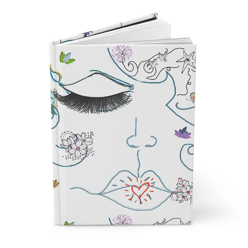 Hardcover Journal Matte - HEART FACE