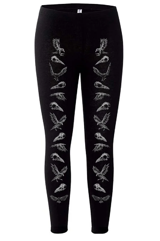 Poe's Raven Leggings [GRAY ASHES]