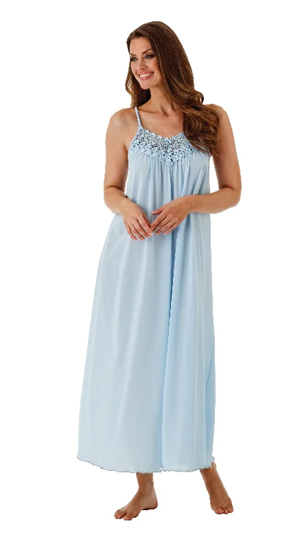 Shadowline Long Spaghetti Strap Nightgown from Margaret Lawton