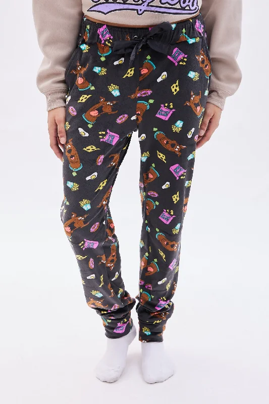 Scooby-Doo Printed Velour Pajama Jogger