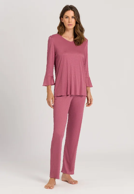 78994 Faye 3/4 Sleeve Pajama Set - 2425 Rosewood