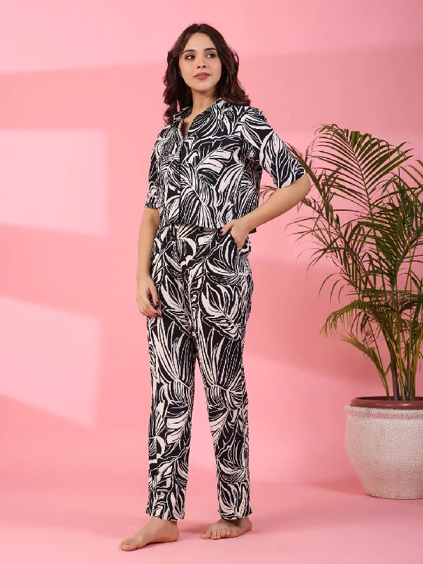 Floral Printed Night Suit