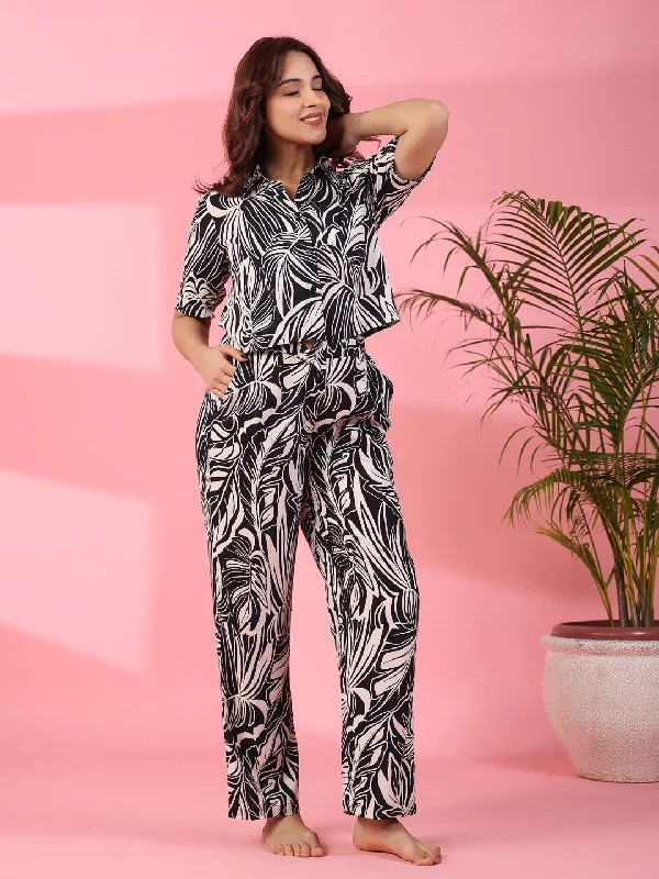 Floral Printed Night Suit