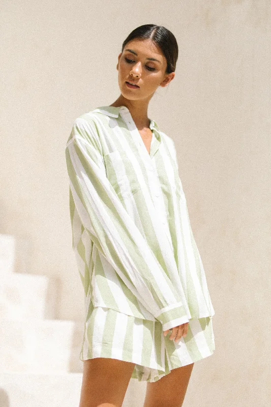 Marlon Sleep Set - Stripe - Margarita