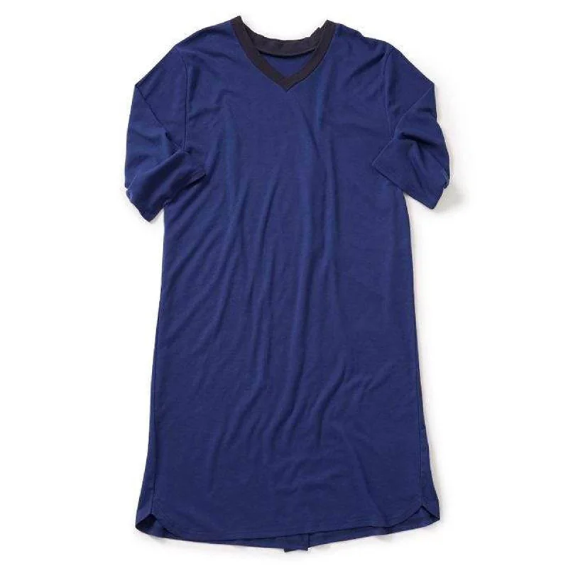 Men's Open Back Antimicrobial Nightgown