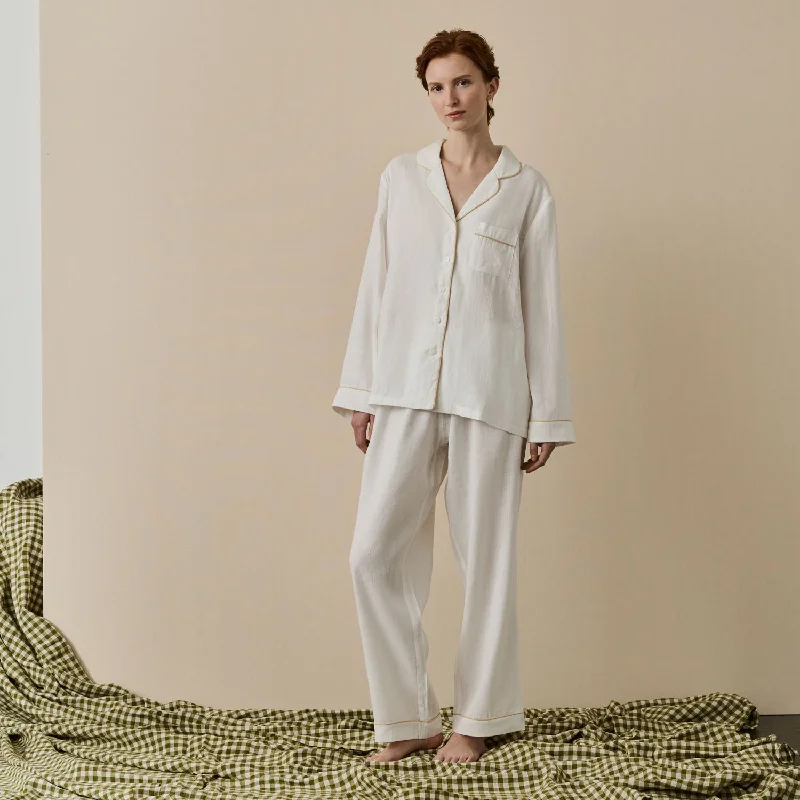 Pearl Linen Women's Pyjama Trouser Set