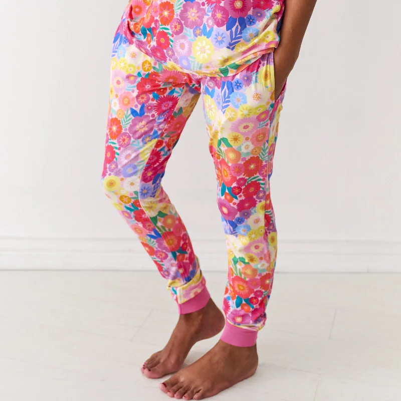 Rainbow Blooms Women's Pajama Pants