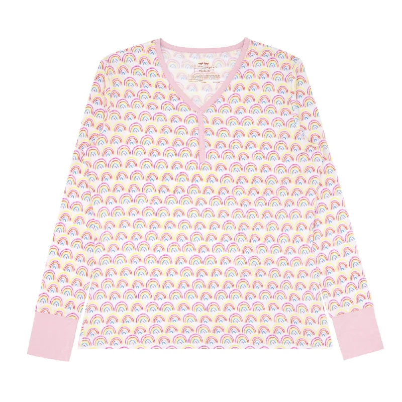 Pastel Rainbows Women's Pajama Top