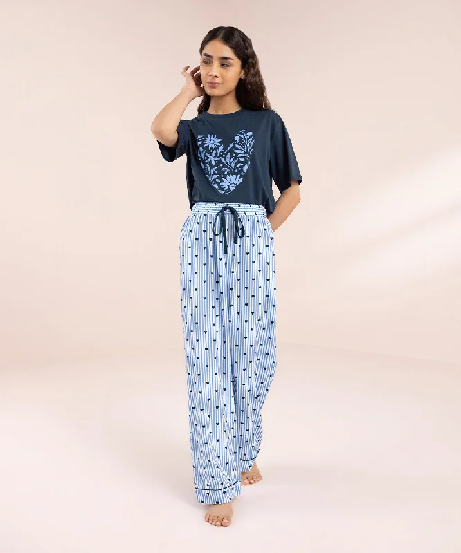 Printed Viscose Trousers