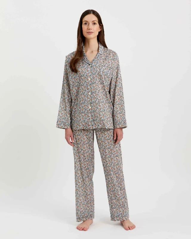 Women's Fine Cotton Pyjamas made with Liberty Fabric - Strawberry Tree