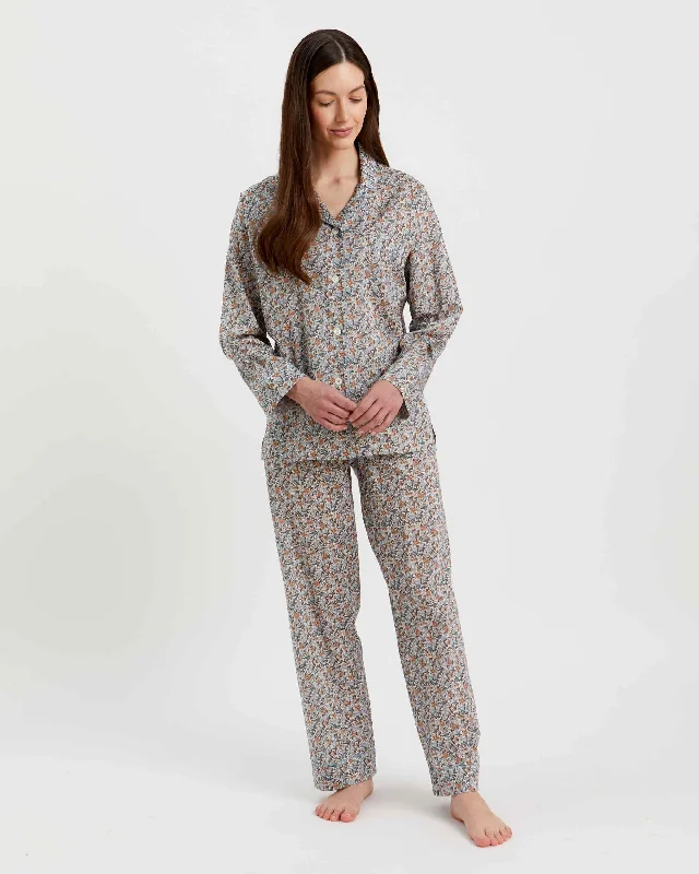 Women's Fine Cotton Pyjamas made with Liberty Fabric - Strawberry Tree