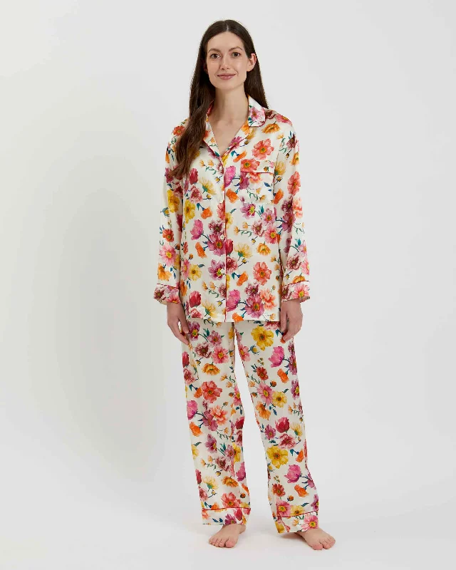 Women's Silk Pyjamas - Jessica's Picnic