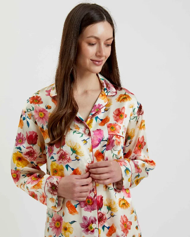 Women's Silk Pyjamas - Jessica's Picnic